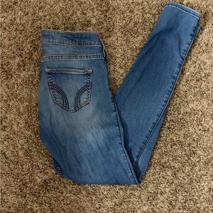 Hollister Women's Skinny Jeans in Blue